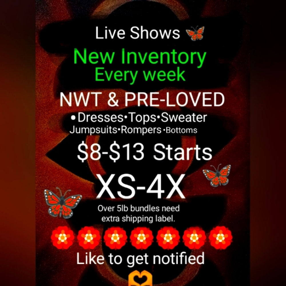 🥳Live Show Notification" 🦋🦋🦋